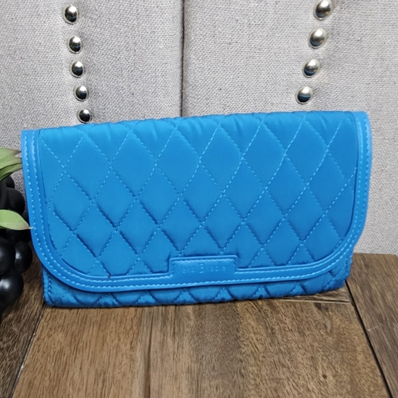 Vera Bradley Quilted Wallet Wristlet Bahama Bay - Picture 15 of 15